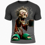 Funny Exaggerated Skull Graphic Tee