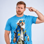 Ombre Old Man Legendary Graphic Print Tee
