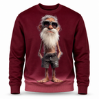 Classic Old Man Streetwear Graphic Casual Crewneck Sweatshirt