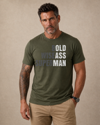 Wise Old Man Superman Humor Quote Tee