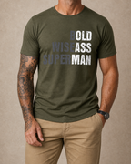 Wise Old Man Superman Humor Quote Tee
