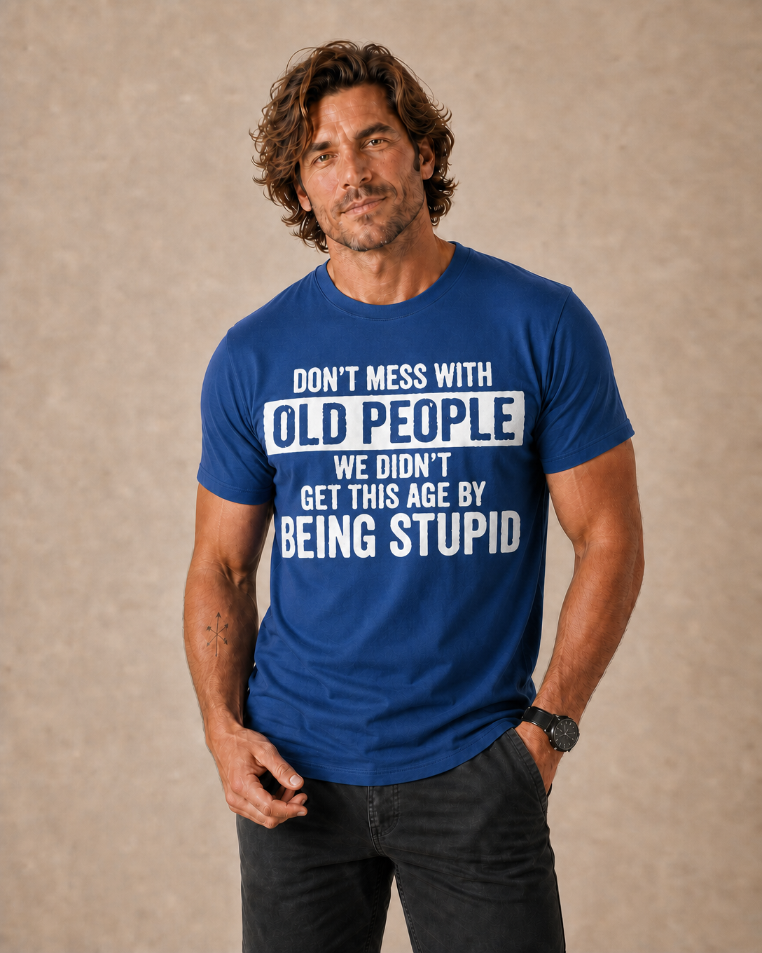 Don't Mess Legendary Grandpa Graphic Tee