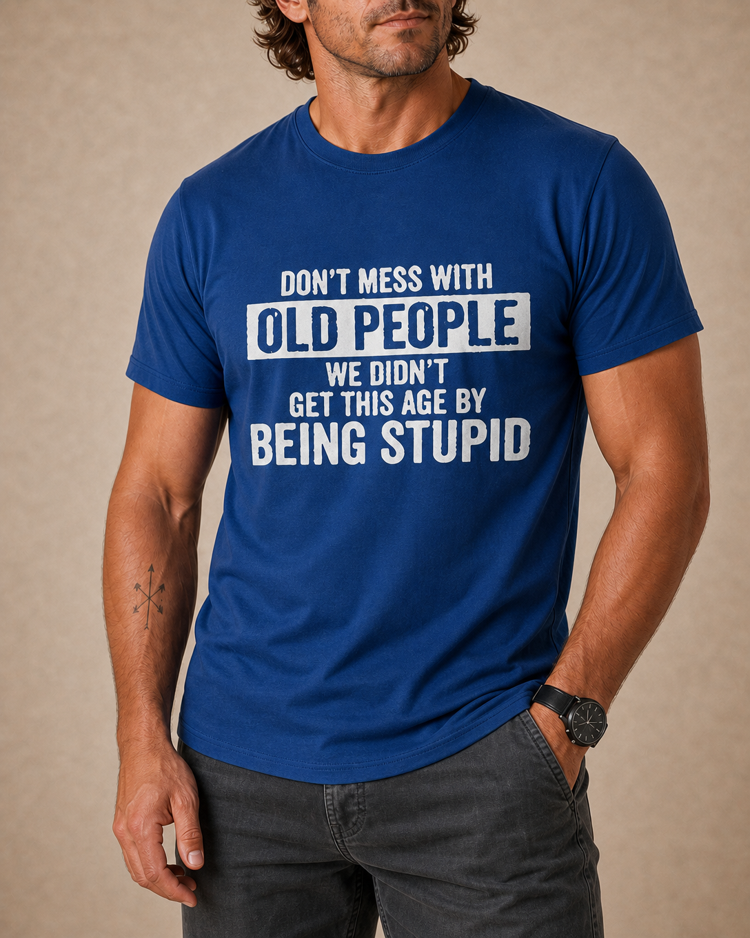 Don't Mess Legendary Grandpa Graphic Tee