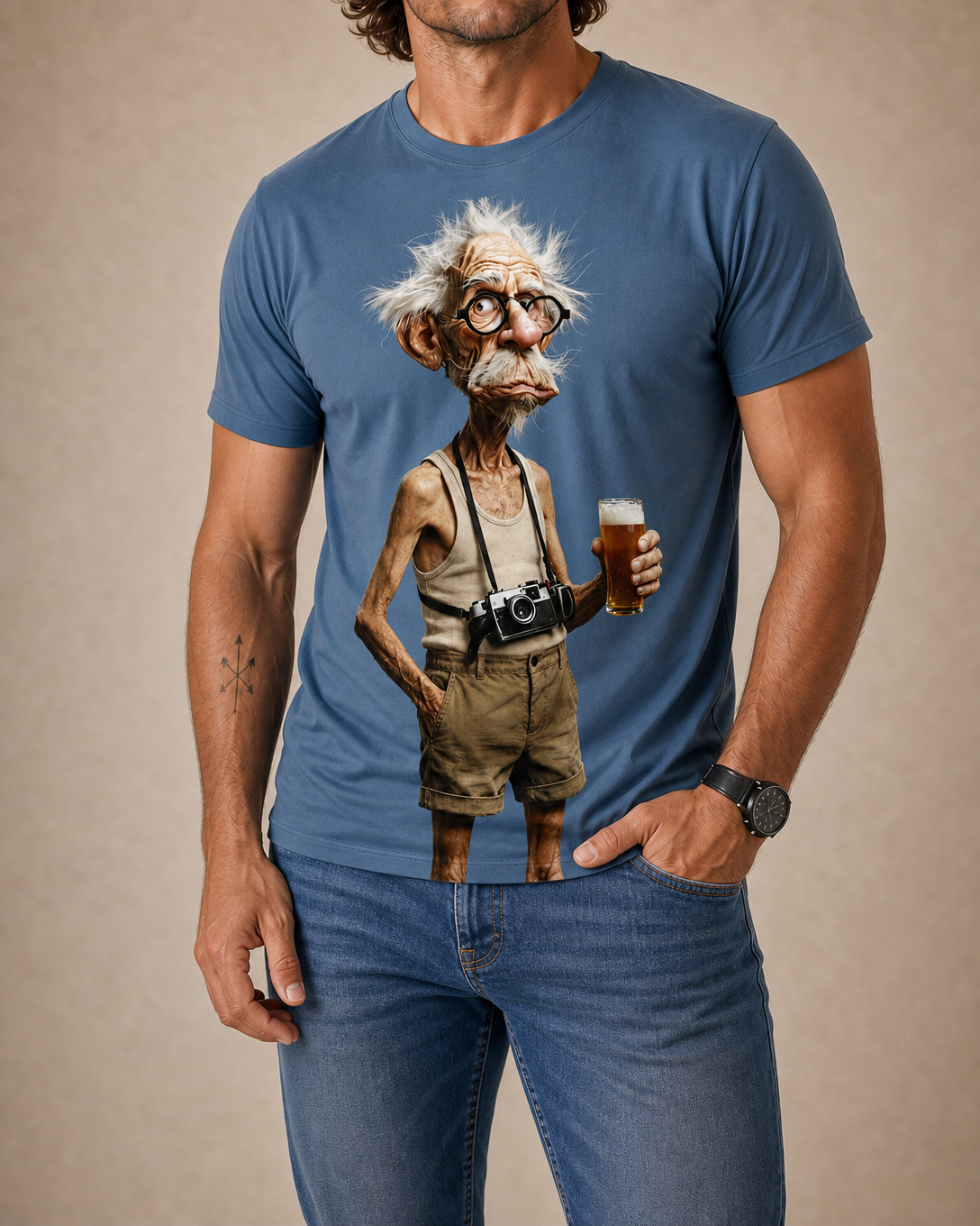 Funny Beer Lover Grandpa Graphic Tee