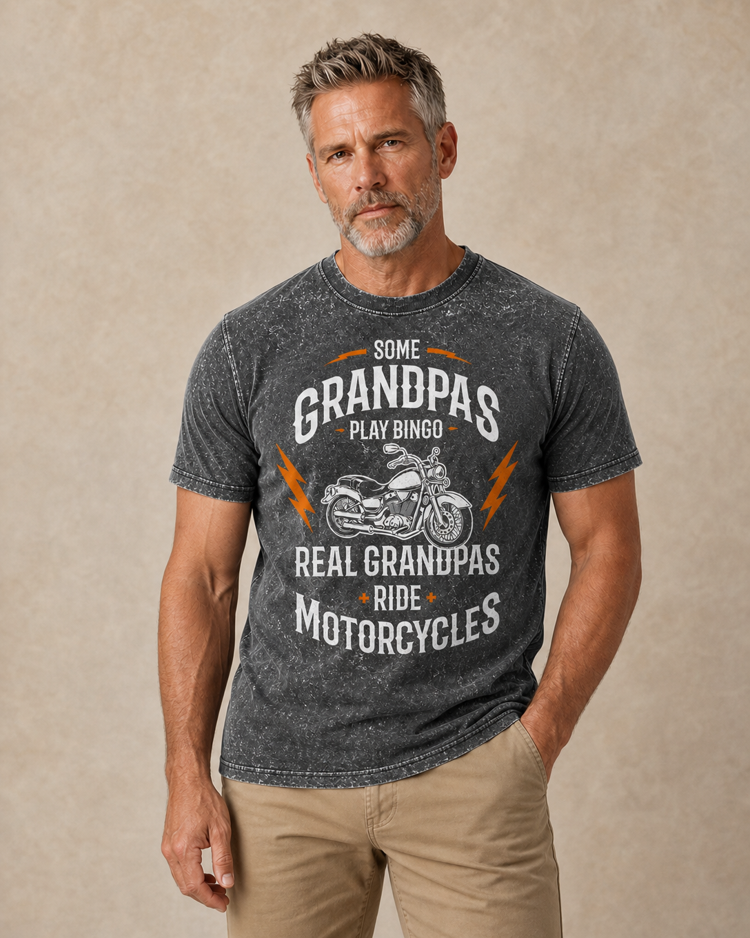 Real Grandpas Ride Motorcycles Graphic Tee