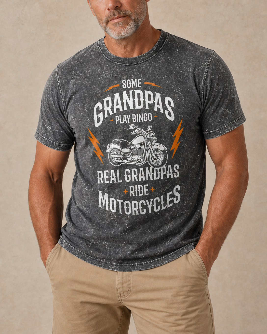 Real Grandpas Ride Motorcycles Graphic Tee