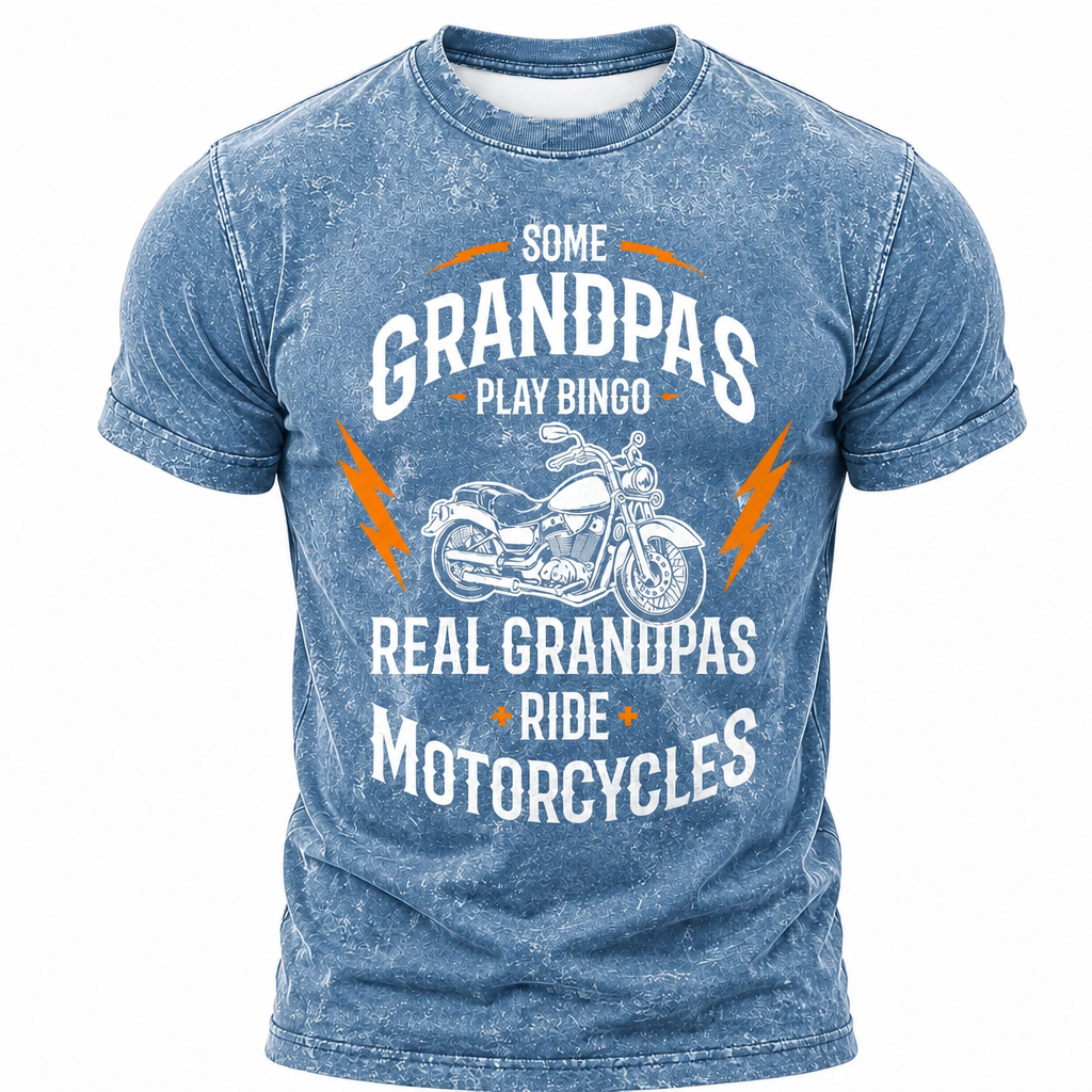 Real Grandpas Ride Motorcycles Graphic Tee