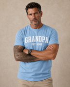 Grandpa Established 2026 Announcement Graphic Shirt