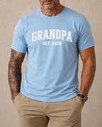 Grandpa Established 2026 Announcement Graphic Shirt