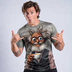 Funny Retro Coffee Grandpa Humor Graphic Tee