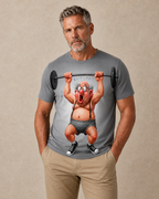Ombre Fitness Bodybuilding  Old Man 3D Graphic Print Tee