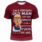 Sarcastic Grumpy Old Man Funny Graphic Shirt