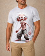 3D Character Old Man Print Graphic Tee