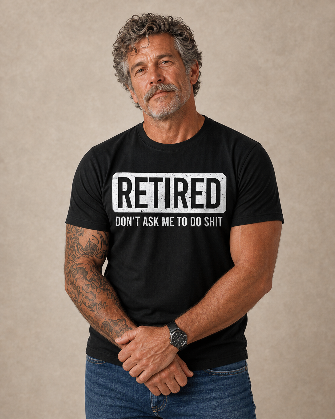 Funny Retired Do Not Ask Graphic Tee