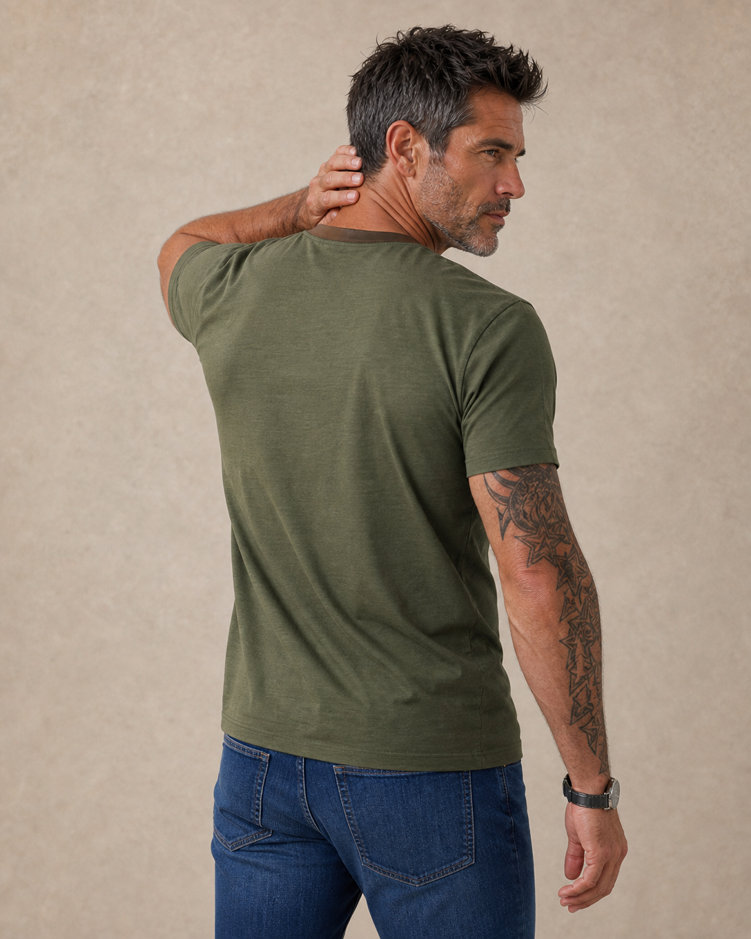 My Favorite People Call Me Grandpa Graphic Henley Shirt