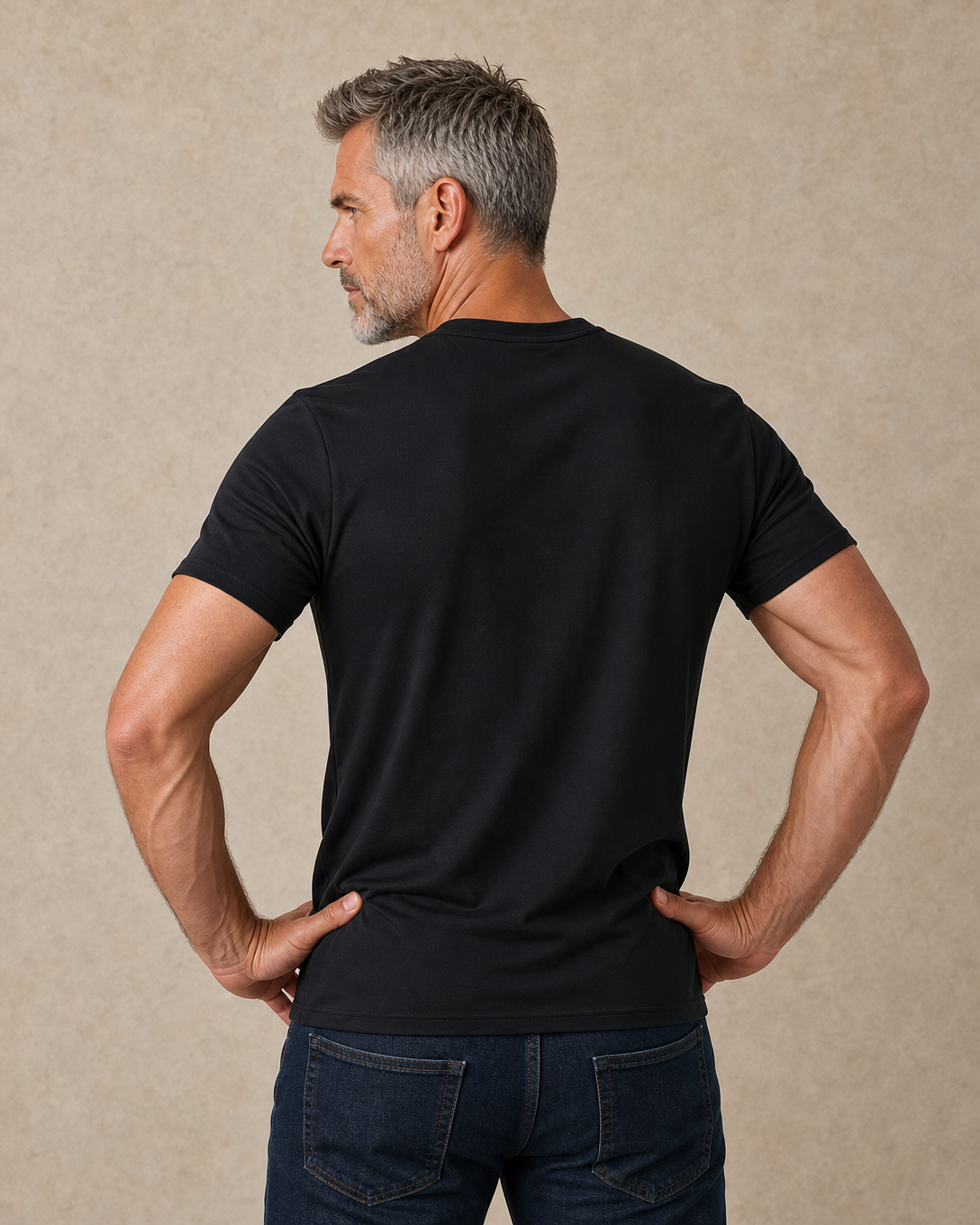 Funny Legendary Old Man Graphic Print Tee