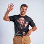 Funny Legendary Old Man Graphic Print Tee