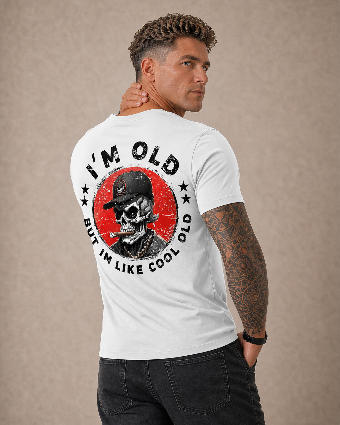 Vintage Old Man Energy Graphic Shirt Tee