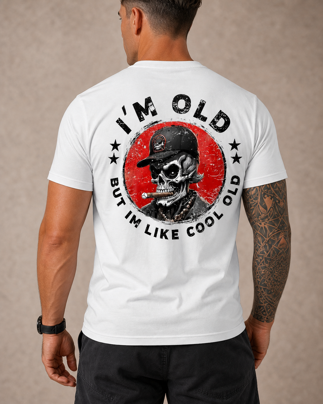 Vintage Old Man Energy Graphic Shirt Tee