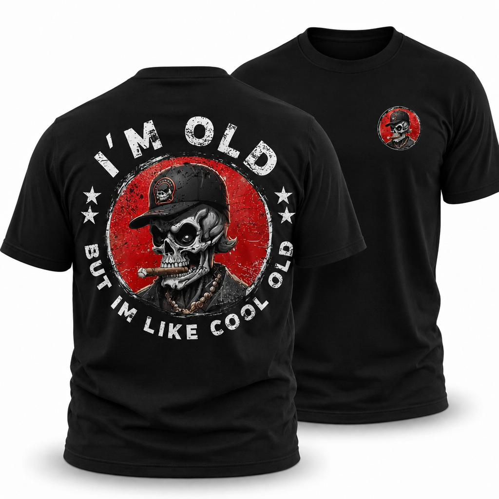 Vintage Old Man Energy Graphic Shirt Tee