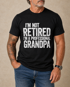 Professional Grandpa Retirement Humor Graphic Shirt
