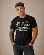 Funny Old People Warning Graphic Shirt