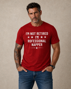 Professional Napper Retired Humor Graphic Tee