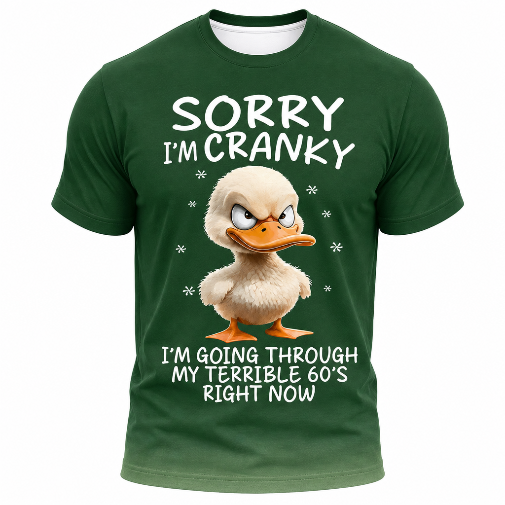 Grumpy Old Bastard Warning Graphic Tee