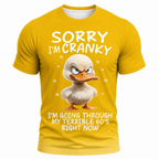 Grumpy Old Bastard Warning Graphic Tee