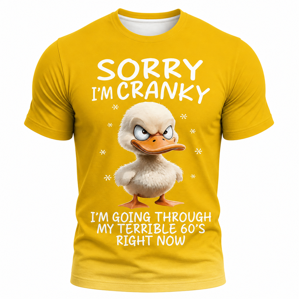 Grumpy Old Bastard Warning Graphic Tee