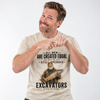 Best Men Operate Excavators After Seventy Funny Graphic Tee