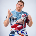 Santa Claus Legendary Old Man Holiday Graphic Tee Shirt