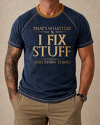 Dad Fixes Stuff Knows Things Vintage Shirt