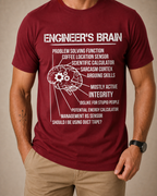 Engineer Brain Work Humor Graphic Tee
