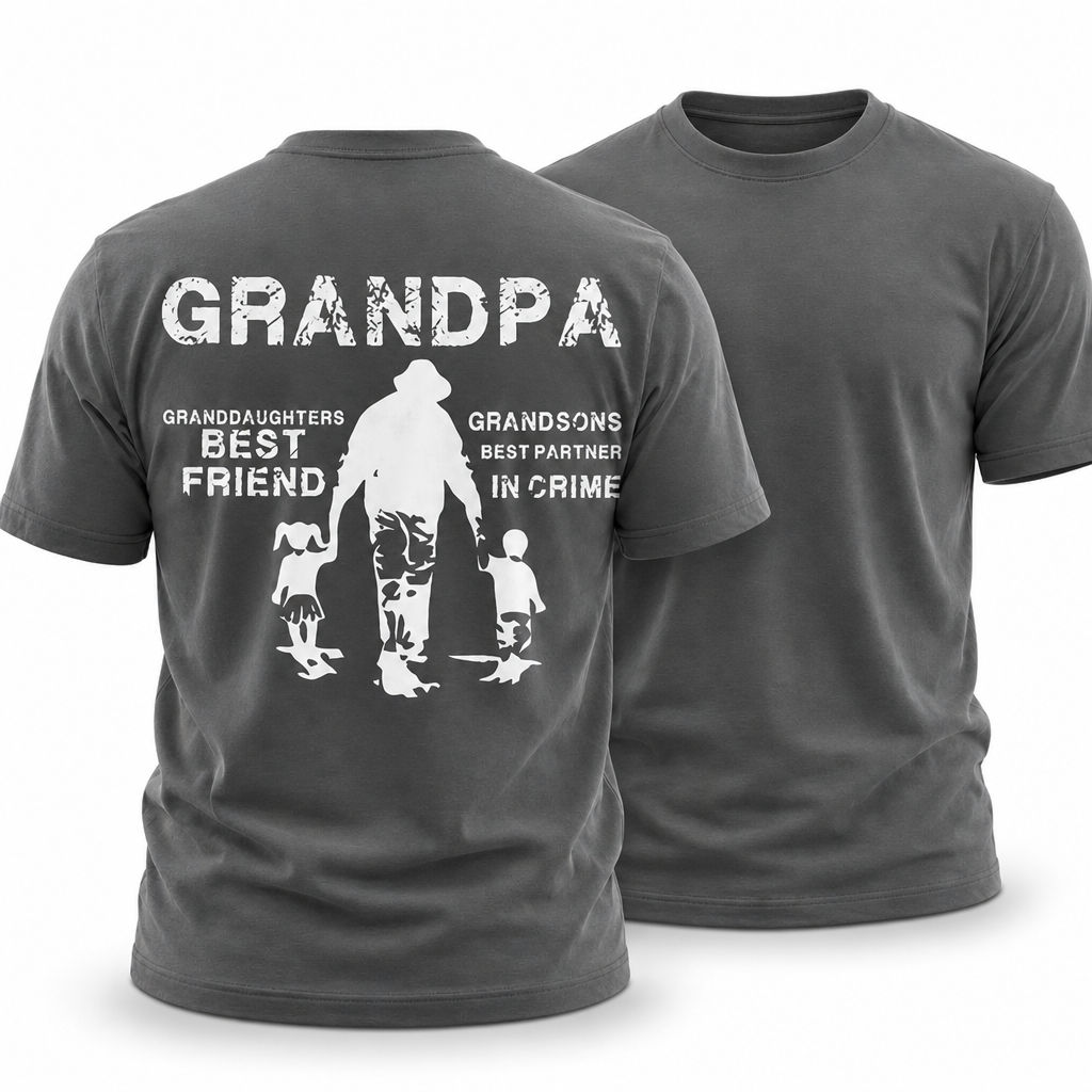 Grandpa Partner In Crime Graphic Shirt