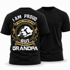 Proud Grandpa Family Statement Graphic Shirt