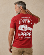 Papa Is My Favorite Graphic Dad Shirt