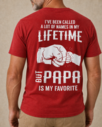 Papa Is My Favorite Graphic Dad Shirt