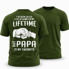 Papa Is My Favorite Graphic Dad Shirt