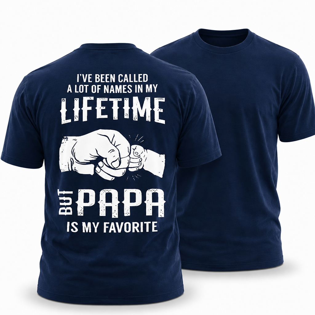 Papa Is My Favorite Graphic Dad Shirt