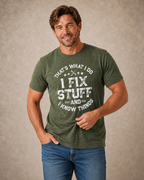 Vintage Fixing Stuff Dad Humor Graphic Tee