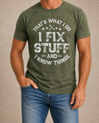 Vintage Fixing Stuff Dad Humor Graphic Tee