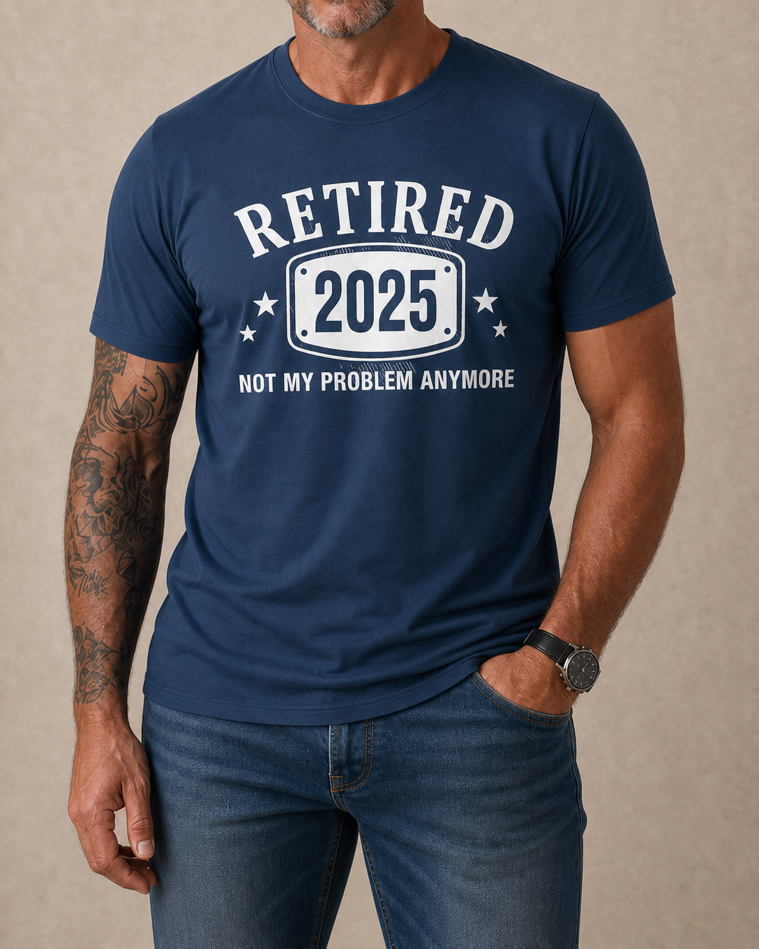 Retired 2025 Not Problem Graphic Tee