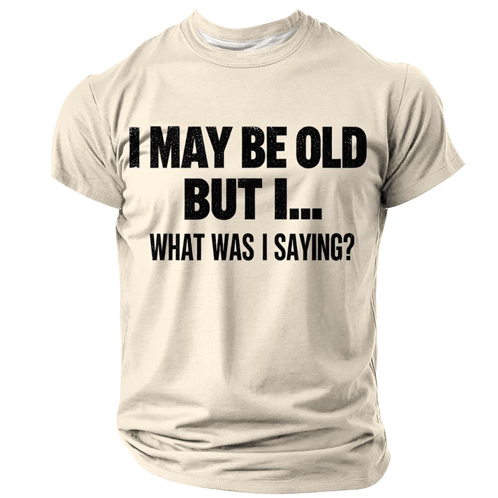 Old Man Humor Classic Aging Graphic Short Sleeve Tee