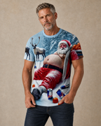 Santa Claus Legendary Old Man Holiday Graphic Tee Shirt