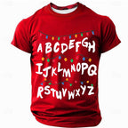 Christmas Lights Festive Holiday Graphic Casual Short Sleeve Tee