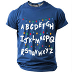 Christmas Lights Festive Holiday Graphic Casual Short Sleeve Tee
