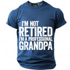 Professional Grandpa Retirement Humor Graphic Shirt