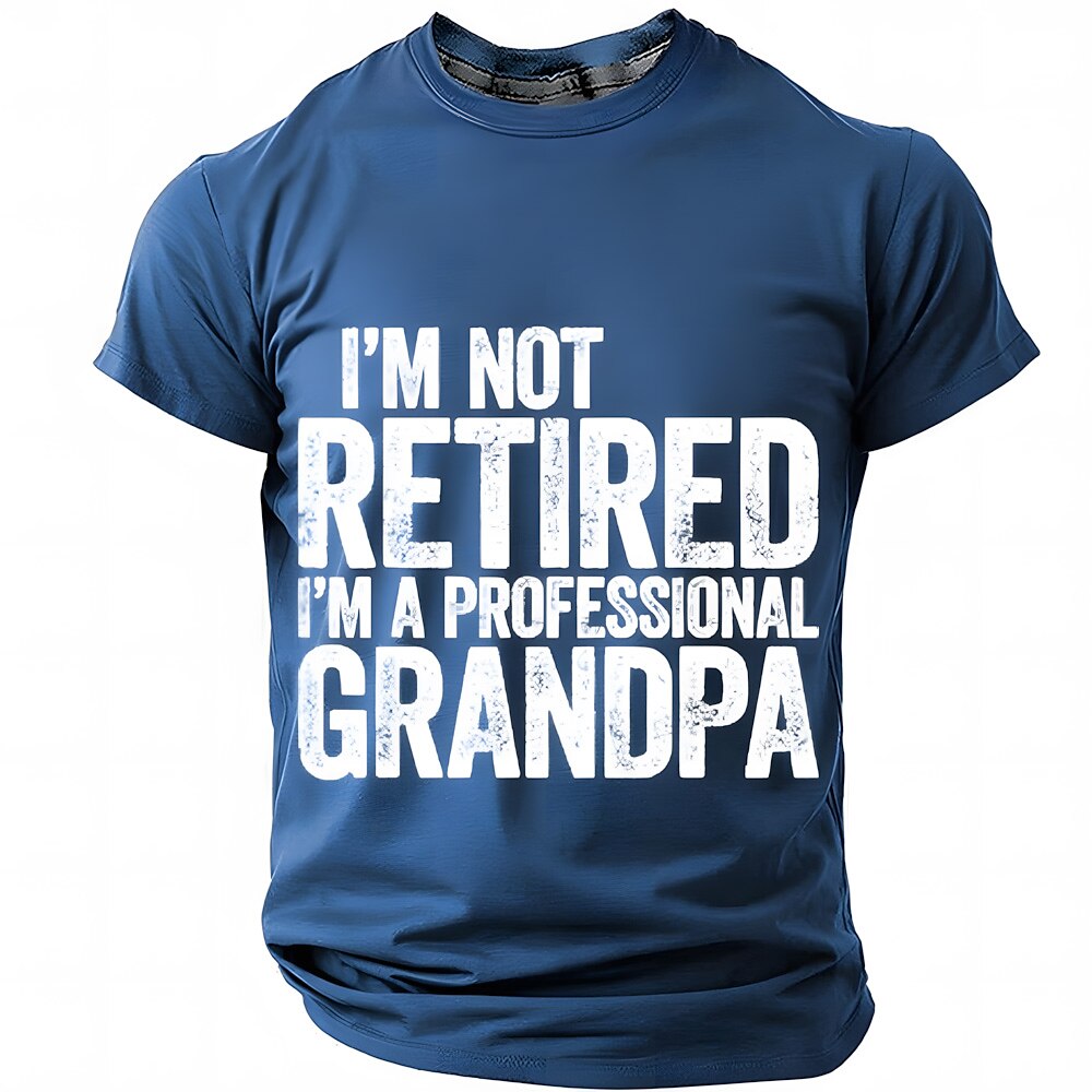 Professional Grandpa Retirement Humor Graphic Shirt