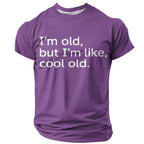 Classic Old Man Funny Quote Print Graphic Tee Shirt